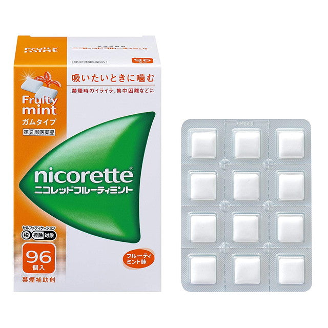 [Designated 2 drugs] Nicorette fruity mint 96 pieces [subject to self-medication tax system]