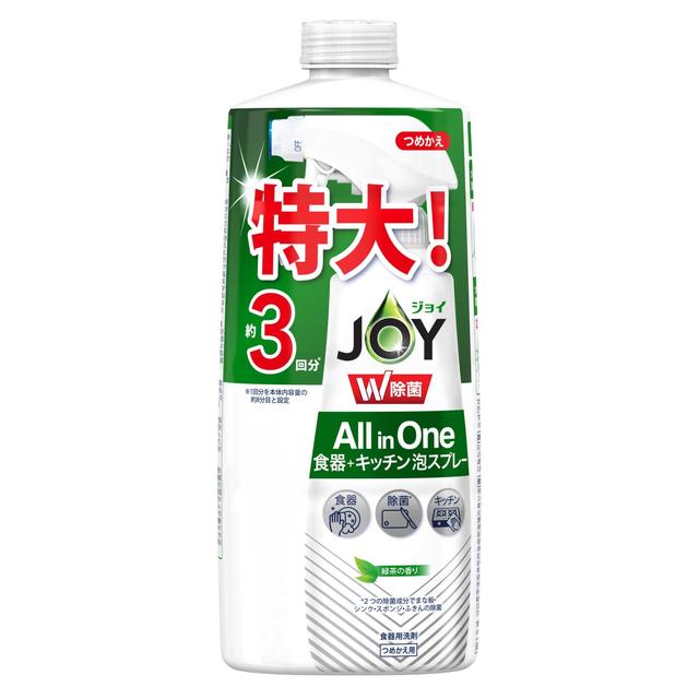 P&amp;G Disinfectant Joy Miracle Foam Spray Green Tea Fragrance Refill 3 times 630mL