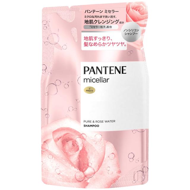 P&amp;G Pantene Micellar Pure &amp; Rosewater Shampoo Refill 350ml