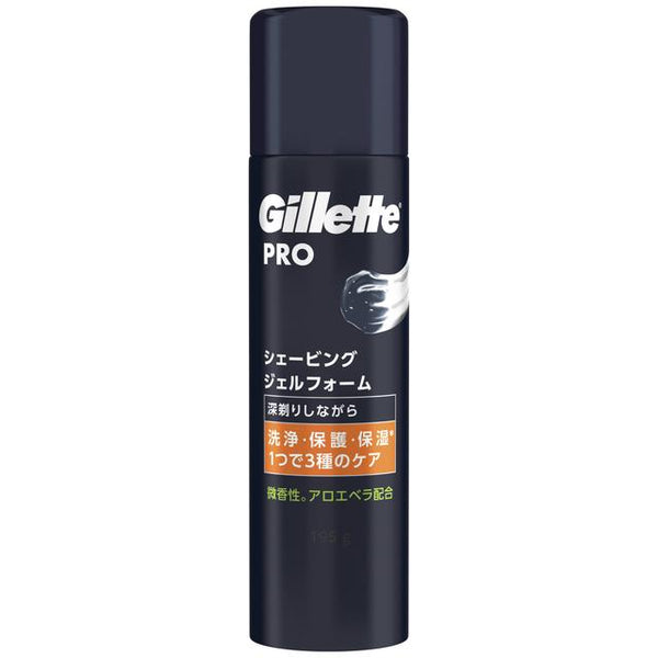 P&G Gillette PRO（ジレットプロ）シェービング ジェルフォーム 微香性 195g