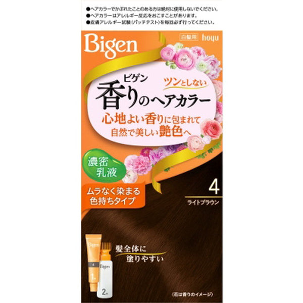 【医薬部外品】ビゲン 香りのヘアカラー乳液 4 ライトブラウン 40g＋60ml