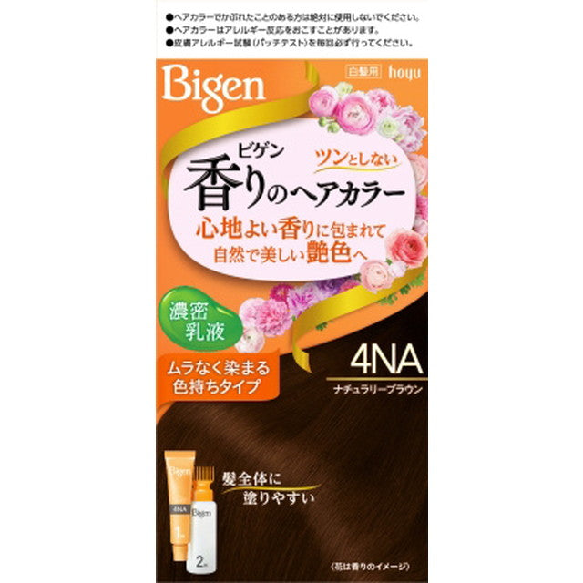 [Quasi-drug] Bigen Fragrant Hair Color Emulsion 4NA Naturally Brown 40g + 60ml