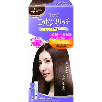 [Quasi-drug] Paon Essence Rich Cream Type 4 Slightly Bright Chestnut Color 40g + 40g *