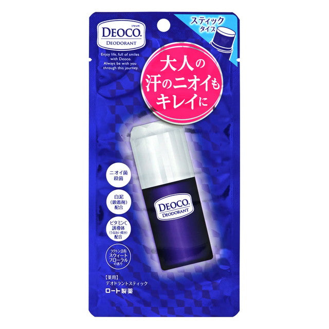[Quasi-drug] Rohto Pharmaceutical Deoco medicated deodorant stick 13g
