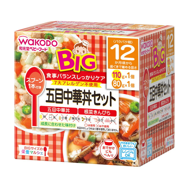 Wakodo BIG Nutrition Marche Gomoku 中国盖饭套装（12 个月左右起）110g / 80g