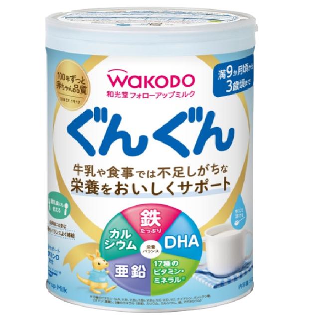 Wakodo 后续牛奶滚滚 9 个月 ~ 830g