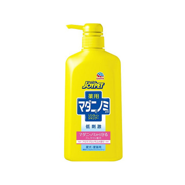 ジョイペット 薬用マダニとノミとりシャンプーアロマブロッサムポンプ 600ml